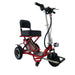Triaxe Sport Foldable Travel 3 Wheel Mobility Scooter by Enhance Mobility Mobility Scooters Enhance Mobility Red  