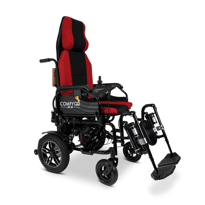 ComfyGo X-9 Remote Controlled Electric Wheelchair With Automatic Recline Wheelchairs ComfyGo   