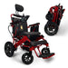 ComfyGo Majestic IQ-8000 Remote Controlled Folding Lightweight Electric Wheelchair Wheelchairs ComfyGo Red Black 