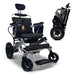 ComfyGo Majestic IQ-8000 Remote Controlled Folding Lightweight Electric Wheelchair Wheelchairs ComfyGo Silver Black (+$100) 