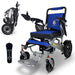 ComfyGo Majestic IQ-7000 Remote Controlled Electric Wheelchair With Optional Auto Fold Wheelchairs ComfyGo Silver Blue 