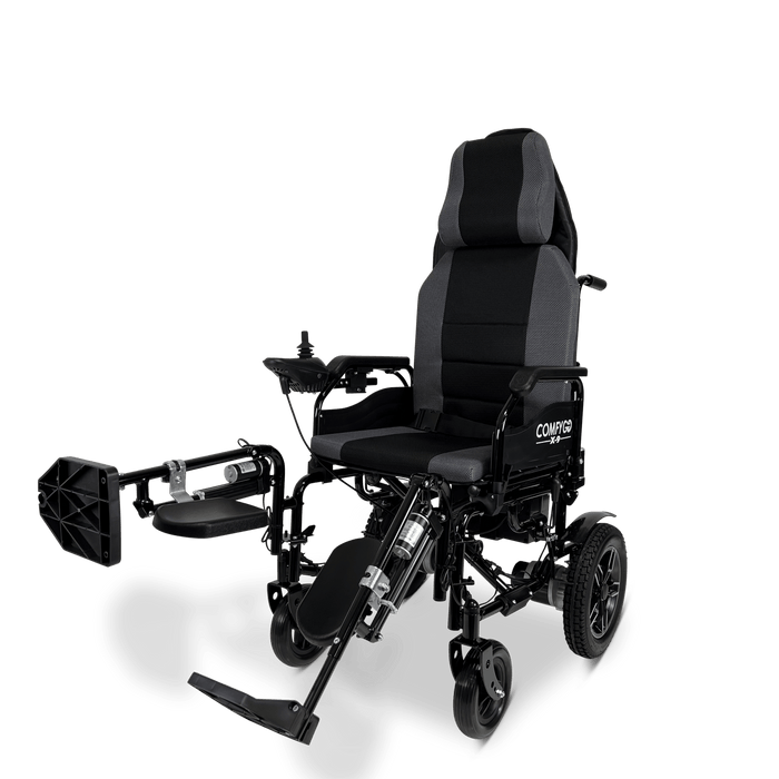 ComfyGo X-9 Remote Controlled Electric Wheelchair With Automatic Recline Wheelchairs ComfyGo   