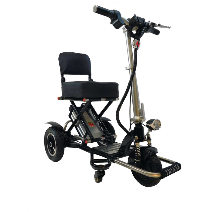 Triaxe Sport Foldable Travel 3 Wheel Mobility Scooter by Enhance Mobility Mobility Scooters Enhance Mobility Black  