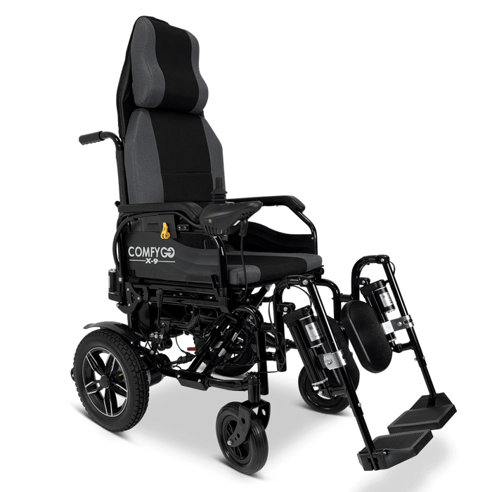 ComfyGo X-9 Remote Controlled Electric Wheelchair With Automatic Recline Wheelchairs ComfyGo   