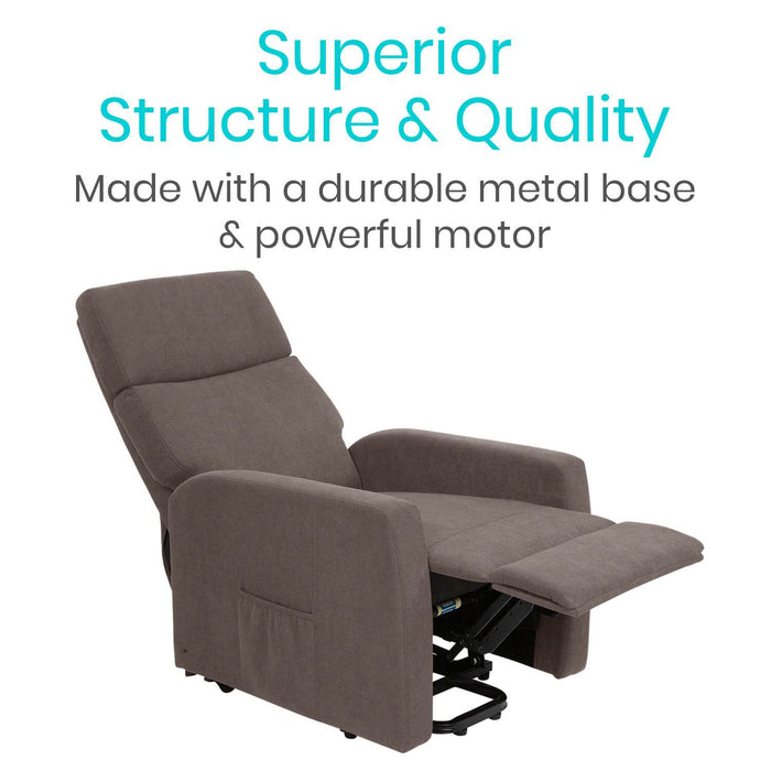 Vive Health Large Massage Electric Power Lift Chair LVA2017BRN Electric Massaging Chairs Vive Health   