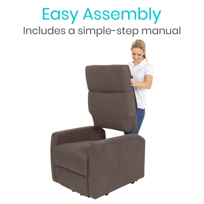 Vive Health Large Massage Electric Power Lift Chair LVA2017BRN Electric Massaging Chairs Vive Health   