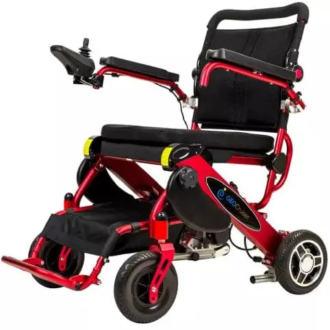 Geo Cruiser LX Lightweight Foldable Power Chair by Pathway Mobility Wheelchairs Pathway Mobility Red  