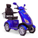 EWheels EW-72 Mobility Scooter Heavy Duty 4-Wheel Mobility Scooters EWheels Blue  