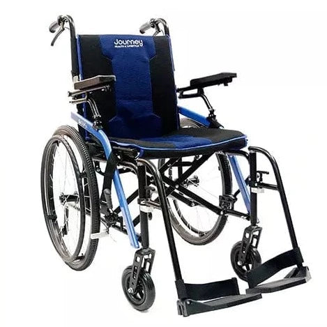 So Lite Super Lightweight Folding Wheelchair by Journey Health Wheelchairs Journey Blue  