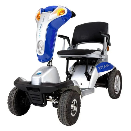 Tzora Titan 4 Hummer XL Folding 4-Wheel Mobility Scooter ES0026 Mobility Scooters Tzora Blue  